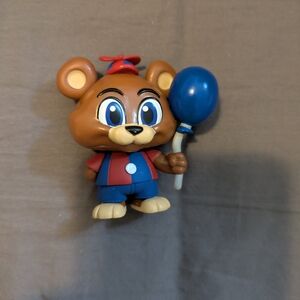 Brown and Blue Bear Toy with Balloon FNAF